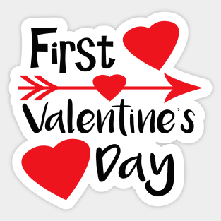 First Baby Valentine Gifts Sticker